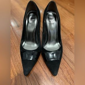 Stefani Edition Stiletto Heels Size 7 Black Suede Good Used Condition